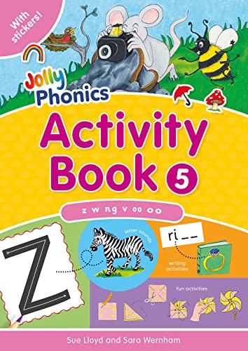 Jolly Phonics Activity Book 5: In Precursive Letters (British English edition) (Jolly Phonics Activity Books, set 1-7)