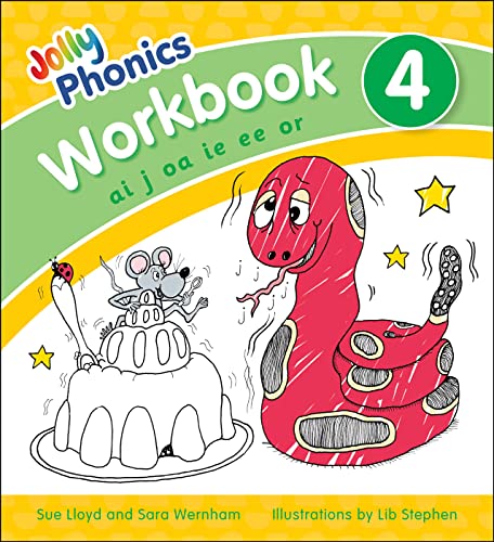 Jolly Phonics Workbook 4: in Precursive Letters (British English edition) (Jolly Phonics Workbooks, set of 1–7)