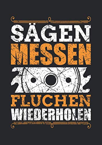 Notizbuch A4 kariert mit Softcover Design: Holz Holzarbeit Tischler Geschenk Schreiner Spruch Handwerk: 120 karierte DIN A4 Seiten von Independently published