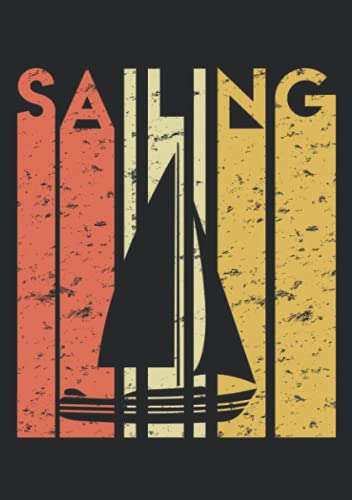 Notizbuch A5 liniert mit Softcover Design: Vintage Segler Segelboot Boot Anker Geschenk Regatta: 120 linierte DIN A5 Seiten