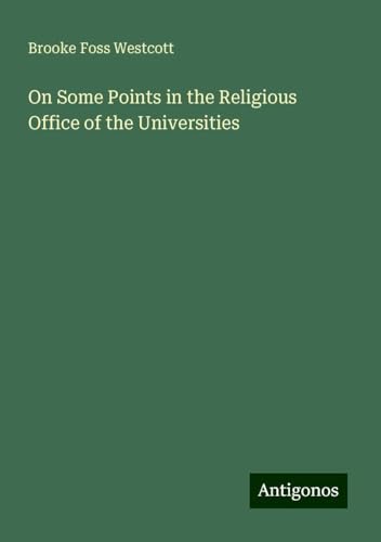 On Some Points in the Religious Office of the Universities