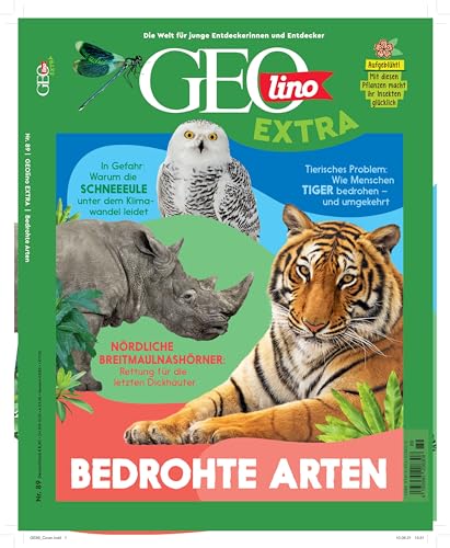 GEOlino Extra / GEOlino extra 89/2021 - Bedrohte Arten: Monothematisches Themenheft für kleine Abenteurer von Gruner + Jahr Geo-Mairs