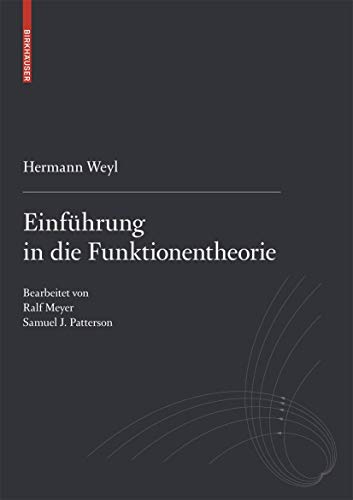 Einführung in die Funktionentheorie (German Edition)