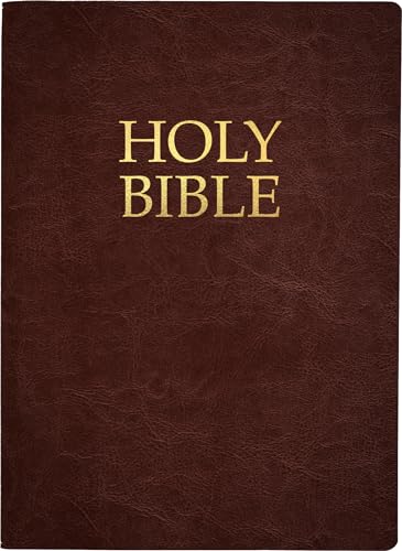 Kjver Holy Bible, Large Print, Mahogany Genuine Leather, Thumb Index: (King James Version Easy Read, Red Letter, Premium Cowhide, Brown) (King James Version Easy Read Bible)