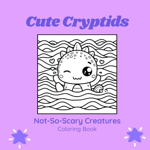Cute Cryptids: Not-So-Scary Creatures Coloring Book von Independently published