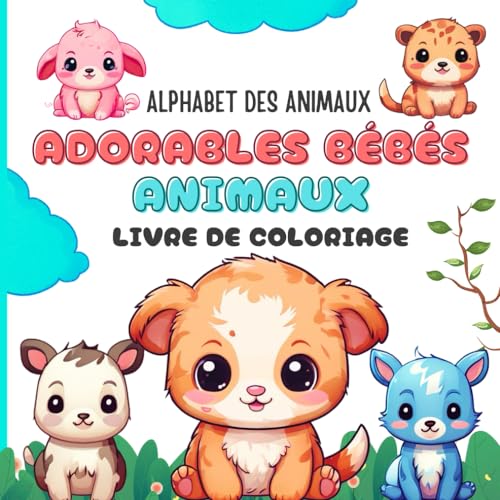 Adorables Bébés Animaux à Colorier : Livre De Coloriage Alphabet Des Animaux: Coloriage Facile Pour Les Enfants von Independently published
