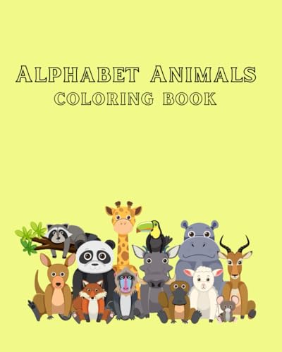 Alphabet Animals Children’s Coloring Book von Independently published