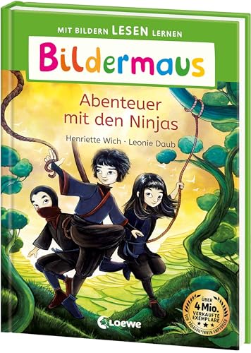 Bildermaus - Abenteuer mit den Ninjas: Mit Bildern lesen lernen - Ideal für die Vorschule und Leseanfänger ab 5 Jahren - Mit Leselernschrift ABeZeh