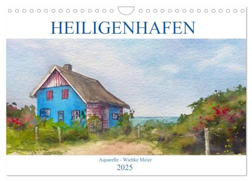 Heiligenhafen in Aquarell (Wandkalender 2025 DIN A4 quer), CALVENDO Monatskalender