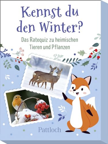 Kennst du den Winter?: Das Ratequiz zu heimischen Tieren und Pflanzen | Kinderquiz ab 6 Jahren | Mit 50 Quizkarten rund um Natur und Tiere im Winter (Kinderquiz für schlaue Kids)