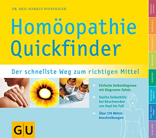 Quickfinder Homöopathie: Einfache Selbstdiagnose mit Diagramm-Tafeln. Sanfte Selbsthilfe bei Beschwerden von Kopf bis Fuß. Über 170 Mittelbeschreibungen (Alternativmedizin)