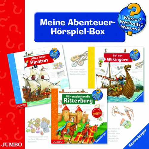 Meine Abenteuer-Box: Alles über Piraten / Wir entdecken die Ritterburg / Bei den Wikingern (Wieso? Weshalb? Warum?)