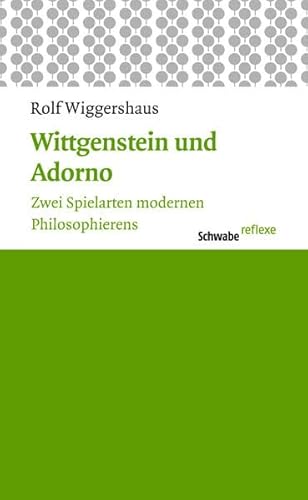 Wittgenstein und Adorno: Zwei Spielarten modernen Philosophierens (Schwabe reflexe, Band 20)