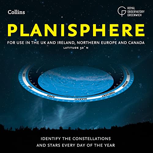 Planisphere: Latitude 50°N – for use in the UK and Ireland, Northern Europe, Northern USA and Canada von Collins