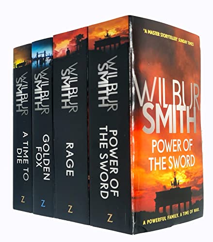 The Courtney Series, 4 Books 5 to 8 Collection set (Power of the Sword, Rage, A Time to Die, Golden Fox)