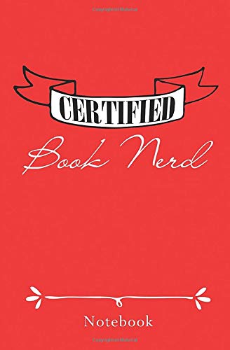 Certified Booknerd Notebook Certified Booknerd Notebook