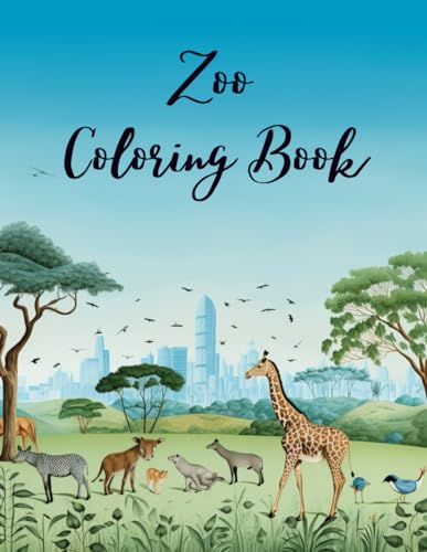 Zoo Coloring Book: Animals Coloring Book For Kids Aged 8-12 (Magic Coloring Books, Band 1) von Independently published