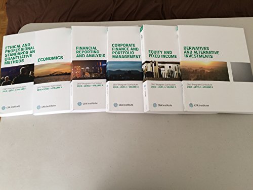 2015 CFA Level 1 Official Curriculum Book 1-6