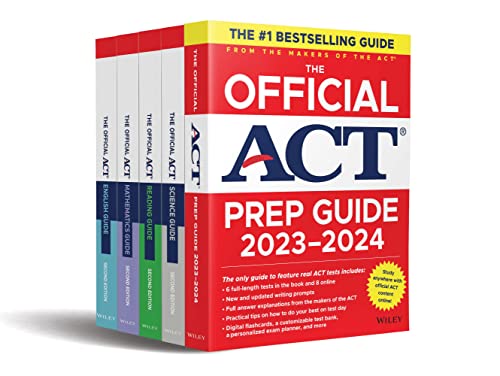 The Official ACT Prep & Subject Guides 2023-2024: Includes the Official Act Prep, English, Mathematics, Reading, and Science Guides + 8 Practice Tests + Bonus Online Content von John Wiley & Sons Inc