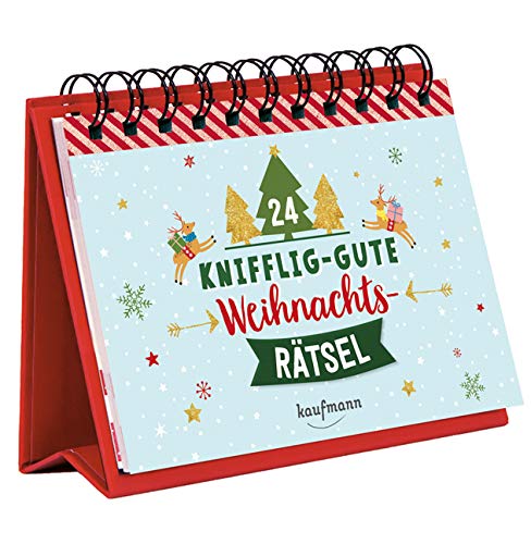 24 knifflig-gute Weihnachtsrätsel: Ein Adventskalender (Adventskalender für Erwachsene: Aufstell-Buch mit Rätseln) von Kaufmann Ernst Vlg GmbH
