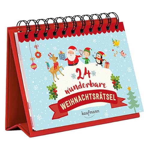 24 wunderbare Weihnachtsrätsel (Adventskalender für Erwachsene: Aufstell-Buch mit Rätseln)
