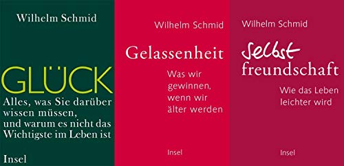 Glück + Gelassenheit + Selbstfreundschaft von Wilhelm Schmid im Set + 1 exklusives Postkartenset