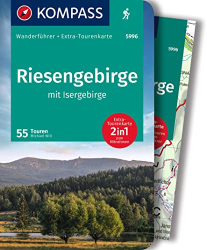 KOMPASS Wanderführer Riesengebirge mit Isergebirge, 55 Touren mit Extra-Tourenkarte: GPS-Daten zum Download von KOMPASS-KARTEN