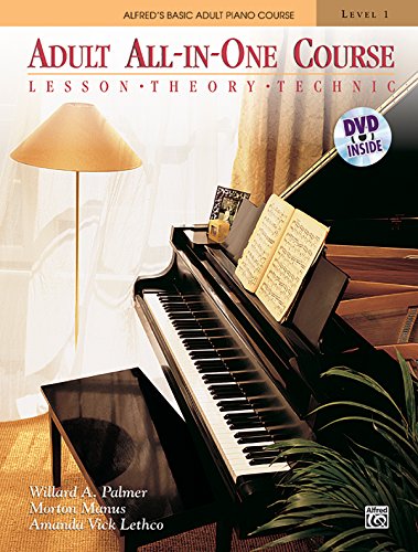 Alfred's Basic Adult All-in-One Course: Lesson, Theory, Technic (Alfred's Basic Adult Piano Course, 1, Band 1)