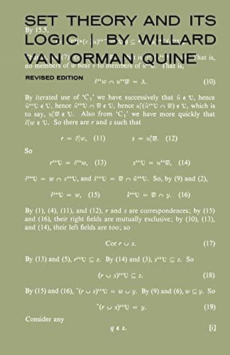 Set Theory and Its Logic, Revised Edition von Belknap Press