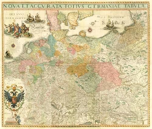 Historische Karte: DEUTSCHLAND um 1630 (Plano 2 Bögen)
