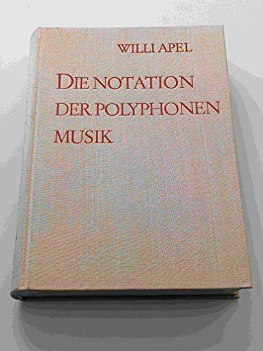 Die Notation der polyphonen Musik 900 - 1600 (BV 180)