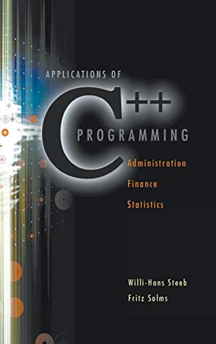 APPLN OF C++PROGRAMMING: ADMIN,FINANCE... von World Scientific Publishing Company