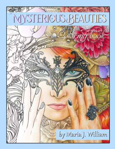 Mysterious Beauties: Fantasy art coloring book