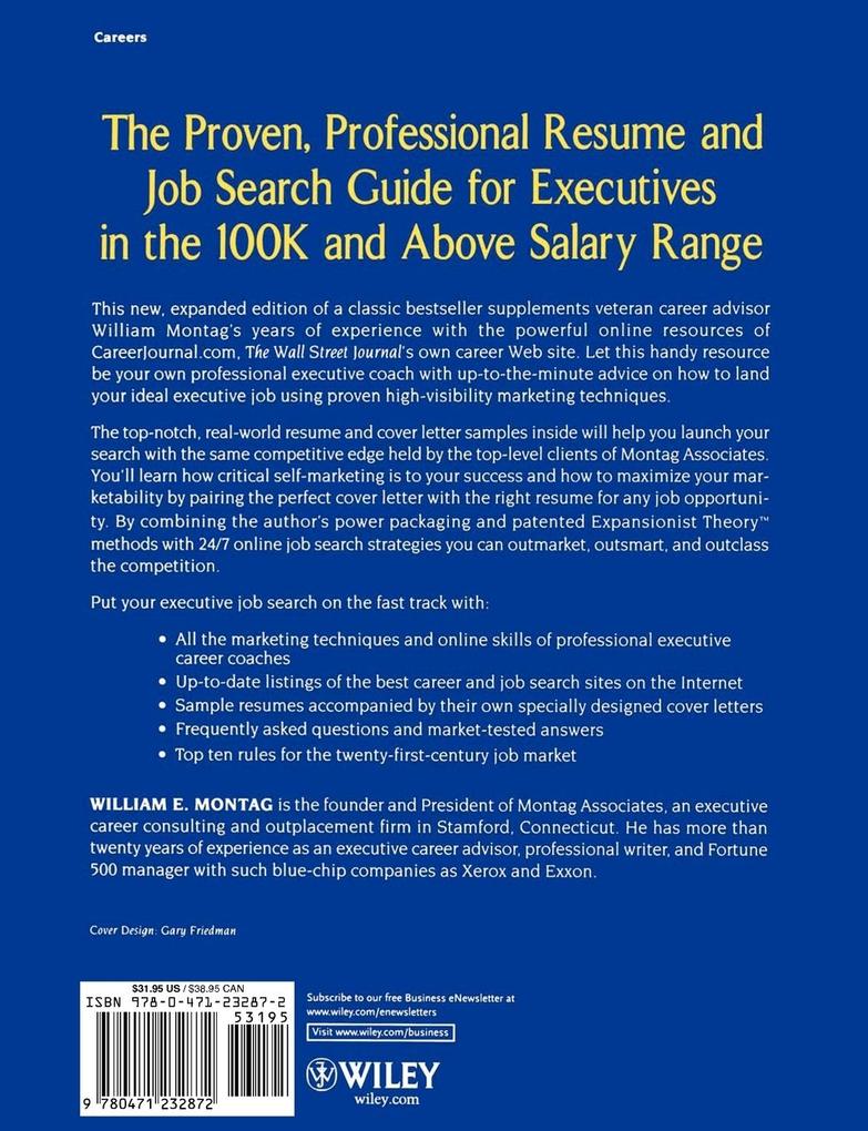 Resume Guide for $100000 Plus Executive Jobs von John Wiley & Sons Inc.