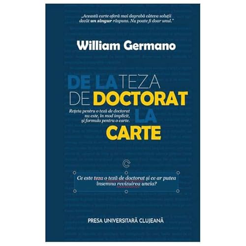 De La Teza De Doctorat La Carte De La Teza De Doctorat La Carte von Presa Universitara Clujeana