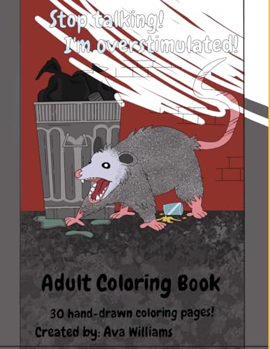 Funny Mature Adult Coloring Book, 30 Pages, Art, Creative Activity von Independently published