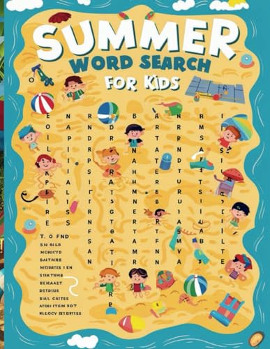 Summer Word Search for Kids: A Fun and Sunny Activity Book for Young Explorers von Independently published