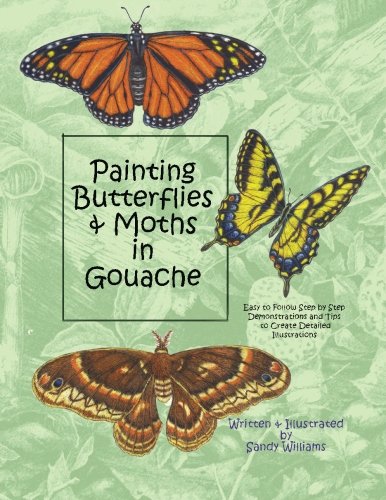 Painting Butterflies and Moths in Gouache