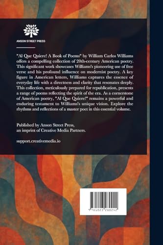 A Book of Poems, Al Que Quiere! von Anson Street Press