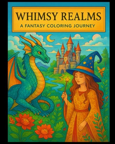 Whimsy Realms: A Fantasy Coloring Journey Whimsy Realms: A Fantasy Coloring Journey von Independently published