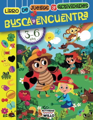 Libro de Juegos y actividades : Busca y Encuentra 3-6 años: Actividades Preescolar y juegos de mesa educativos divertidos interactivos niños para desarrollar la inteligencia