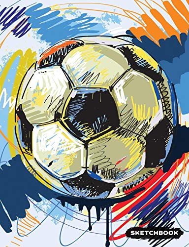Sketchbook: Soccer Blank Sketch Paper, Creative Artist Drawing Composition Notebook von Independently published