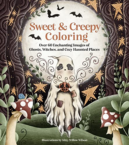 Sweet & Creepy Coloring: Over 60 Enchanting Images of Ghosts, Witches, and Cozy Haunted Places von Rock Point
