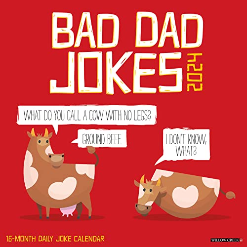 Bad Dad Jokes 2024 12 X 12 Wall Calendar Bad Dad Jokes 2024 12 X 12 Wall Calendar