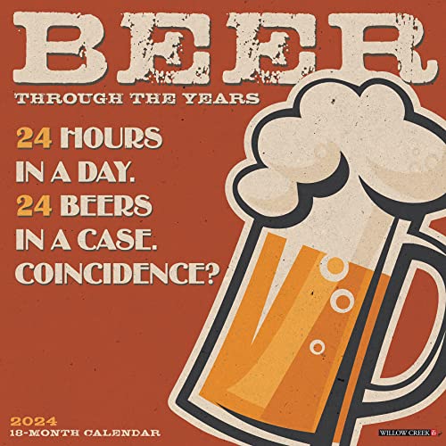 Beer - Through the Years 2024 12 X 12 Wall Calendar Calendar