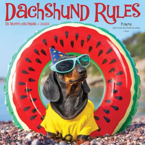 Dachshund Rules 2025 Wall Dachshund Rules 2025 Wall von WILLOW CREEK
