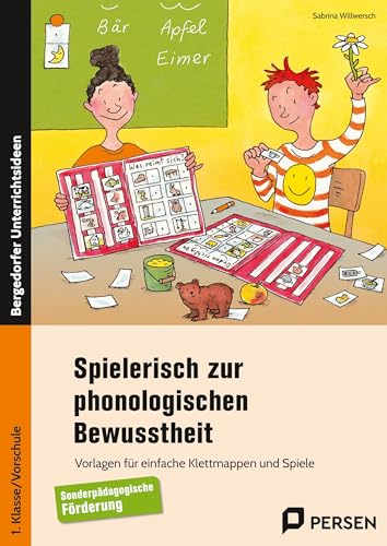 Spielerisch zur phonologischen Bewusstheit: Vorlagen für einfache Klettmappen und Spiele zu Re imen, Silben und Anlauten - Sonderpäd. Förderung (1. ... Förderung (1. Klasse/Vorschule)