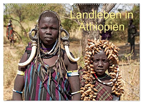 Landleben in Äthiopien (Wandkalender 2023 DIN A2 quer): Ausserhalb der Städte ist Äthiopien recht archaisch. (Monatskalender, 14 Seiten ) (CALVENDO Orte)