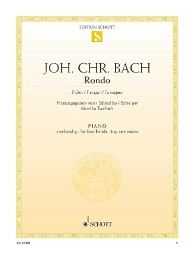 Rondo F-Dur: Klavier 4-händig.: piano (4 hands). (Edition Schott Einzelausgabe)