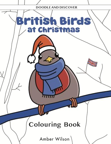 British Birds at Christmas Colouring Book von Independently published